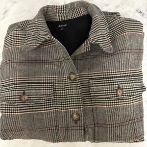 Madewell Plaid Flannel Button-Up Shirt